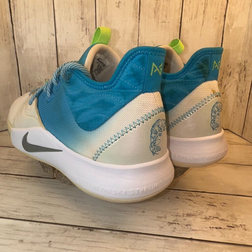 Nike Men’s PG 3 Paul George Lure Platinum Tint Blue Shoes Size 12 US AO2607-005 - Picture 5 of 10